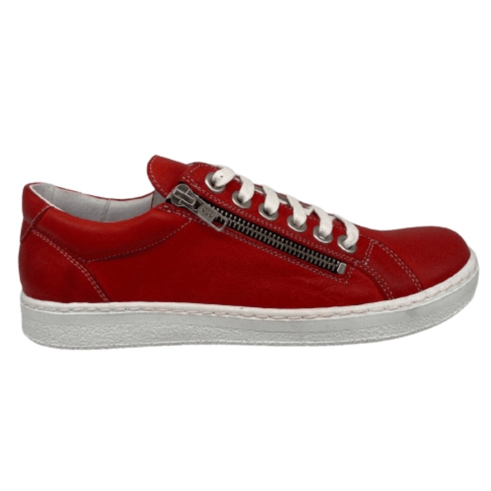 Chacal Women’s Rojo Ceraline Lace-Up Red Sneakers Size 37 EU